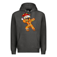 Charcoal Heather dabbing cookies Premium Hoodie - Zillion Design Studio