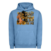 Pigment Pebble Blue Even in the midst of my storm afro woman Urban Hoodie - RanaPortraitStore