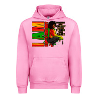 Fuchsia Pink I am black history Afro American woman Urban Hoodie - RanaPortraitStore