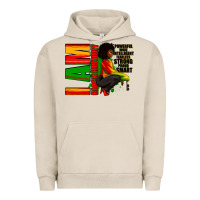 Pigment French Oak I am black history Afro American woman Urban Hoodie - RanaPortraitStore