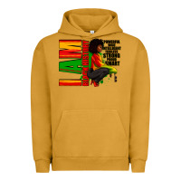 Pigment Peanut Butter I am black history Afro American woman Urban Hoodie - RanaPortraitStore