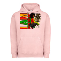 Pigment Salmon I am black history Afro American woman Urban Hoodie - RanaPortraitStore