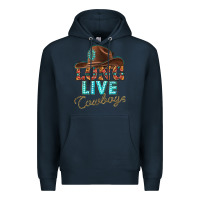 Navy long live cowboys Premium Hoodie - texasbilliewilder