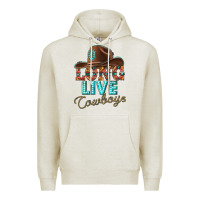 Oatmeal Heather long live cowboys Premium Hoodie - texasbilliewilder