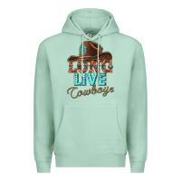 Seafoam long live cowboys Premium Hoodie - texasbilliewilder
