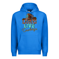 True Royal long live cowboys Premium Hoodie - texasbilliewilder