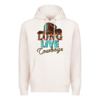 Pale Pink long live cowboys Premium Hoodie - texasbilliewilder