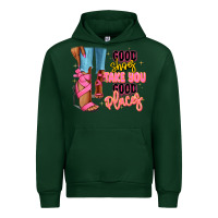 Forest Green Good shoes take you to good places black fashion g Urban Hoodie - RanaPortraitStore