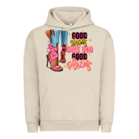 Pigment French Oak Good shoes take you to good places black fashion g Urban Hoodie - RanaPortraitStore