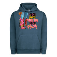 Pigment Midnight Navy Good shoes take you to good places black fashion g Urban Hoodie - RanaPortraitStore