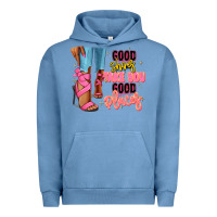 Pigment Pebble Blue Good shoes take you to good places black fashion g Urban Hoodie - RanaPortraitStore