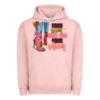 Pigment Salmon Good shoes take you to good places black fashion g Urban Hoodie - RanaPortraitStore