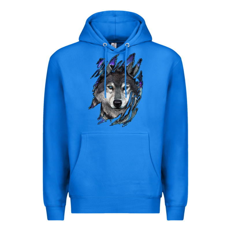 Wolf Scratch Mark Premium Hoodie by RanaPortraitStore | Teevron