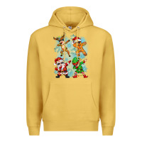 Antique Gold dabbing christmas Premium Hoodie - Zillion Design Studio