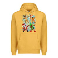 Mustard dabbing christmas Premium Hoodie - Zillion Design Studio
