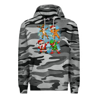 Slate Camo dabbing christmas Premium Hoodie - Zillion Design Studio