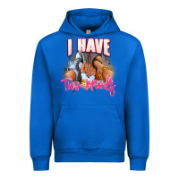 Cobalt I have two moods sneaker and heels Urban Hoodie - RanaPortraitStore