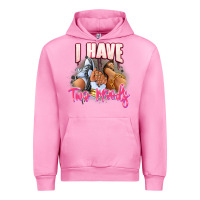 Fuchsia Pink I have two moods sneaker and heels Urban Hoodie - RanaPortraitStore