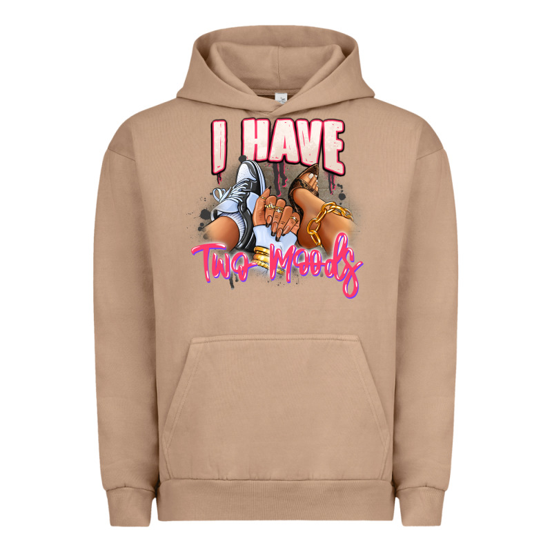 I Have Two Moods Sneaker And Heels Urban Hoodie by RanaPortraitStore | Teevron