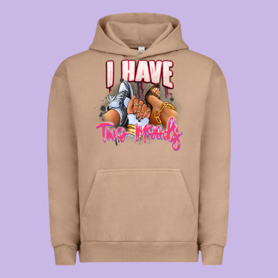 Urban Hoodie I have two moods sneaker and heels