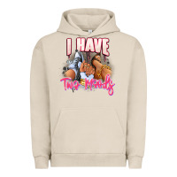 Pigment French Oak I have two moods sneaker and heels Urban Hoodie - RanaPortraitStore