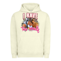Pigment Pistachio I have two moods sneaker and heels Urban Hoodie - RanaPortraitStore