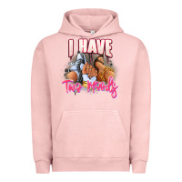 Pigment Salmon I have two moods sneaker and heels Urban Hoodie - RanaPortraitStore