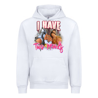 White I have two moods sneaker and heels Urban Hoodie - RanaPortraitStore
