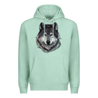 Seafoam Wolf Premium Hoodie - RanaPortraitStore