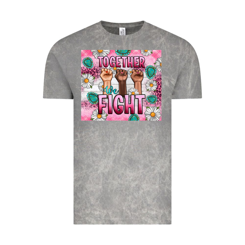 Breast Cancer Together Fight Vintage Tee by Artiststas | Teevron
