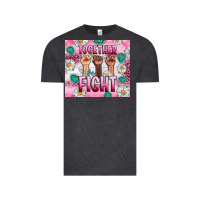Vintage Black Breast Cancer Together Fight Vintage Tee - Artiststas