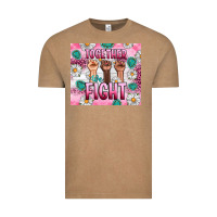 Vintage Coffee Breast Cancer Together Fight Vintage Tee - Artiststas