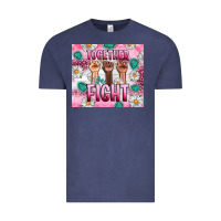 Vintage Denim Breast Cancer Together Fight Vintage Tee - Artiststas