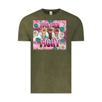 Vintage Olive Breast Cancer Together Fight Vintage Tee - Artiststas