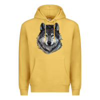 Antique Gold Wolf Premium Hoodie - RanaPortraitStore
