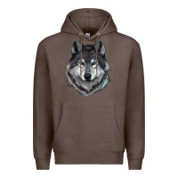 Coffee Wolf Premium Hoodie - RanaPortraitStore