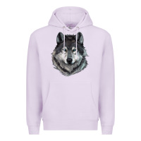 Lilac Wolf Premium Hoodie - RanaPortraitStore