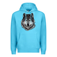 Ocean Blue Wolf Premium Hoodie - RanaPortraitStore