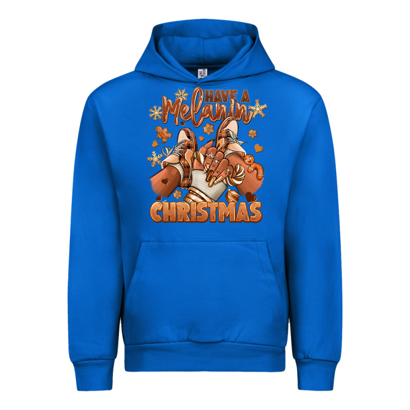 Have A Melanin Christmas Black Girl Sneakers Urban Hoodie by RanaPortraitStore | Teevron