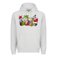 Dove Grey puerto rico coffee cups Premium Hoodie - texasbilliewilder