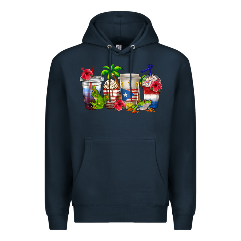 Puerto Rico Coffee Cups Premium Hoodie by texasbilliewilder | Teevron