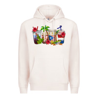 Pale Pink puerto rico coffee cups Premium Hoodie - texasbilliewilder