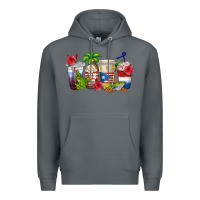 Rock puerto rico coffee cups Premium Hoodie - texasbilliewilder
