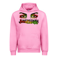 Fuchsia Pink Juneteenth eyes Urban Hoodie - RanaPortraitStore