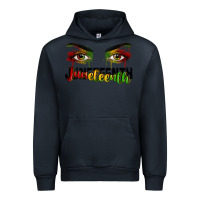 Navy Juneteenth eyes Urban Hoodie - RanaPortraitStore
