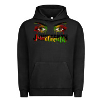 Pigment Black Juneteenth eyes Urban Hoodie - RanaPortraitStore