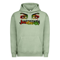 Pigment Oil Green Juneteenth eyes Urban Hoodie - RanaPortraitStore