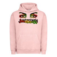 Pigment Salmon Juneteenth eyes Urban Hoodie - RanaPortraitStore