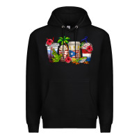 Black puerto rico coffee cups Premium Hoodie - texasbilliewilder