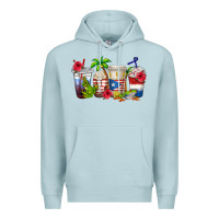 Blue Mist puerto rico coffee cups Premium Hoodie - texasbilliewilder